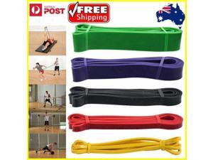 SET OF 5 HEAVY DUTY RESISTANCE BAND LOOP POWER GYM FITNESS EXERCISE YOGA WORKOUT SET OF 5 HEAVY DUTY RESISTANCE BAND LOOP POWER GYM FITNESS EXERCISE YOGA WORKOUT