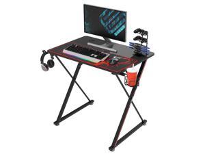 Eureka Gaming® Captain X Series 31'' E-sport Desk, Home Office Gaming Computer Desk, X Shaped Gamer Workstation with Free Controller Stand, Cup Holder, Headphone Hook & Mousepad, Black Eureka Gaming® Captain X Series 31'' E-sport Desk, Home Office Gaming Computer Desk, X Shaped Gamer Workstation with Free Controller Stand, Cup Holder, Headphone Hook & Mousepad, Black