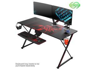 Eureka Gaming® Captain X Series 55'' E-sport Desk, Home Office Gaming Computer Desk, X Shaped Gamer Workstation with Free Controller Stand, Cup Holder, Headphone Hook & Mousepad, Black Eureka Gaming® Captain X Series 55'' E-sport Desk, Home Office Gaming Computer Desk, X Shaped Gamer Workstation with Free Controller Stand, Cup Holder, Headphone Hook & Mousepad, Black