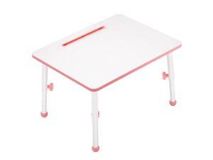 Eureka Ergonomic 23” Kids Height Adjustable Desk, Children Home Study Table, School Student Writing Desk, Pink