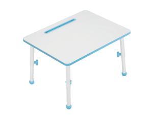 Eureka Ergonomic 23” Kids Height Adjustable Desk, Children Home Study Table, School Student Writing Desk, Blue