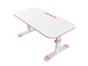 Eureka Ergonomic 39” Kids Height Adjustable Desk, Children Home Study Table, School Student Writing Desk, Pink