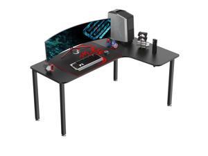 EUREKA ERGONOMIC L Shaped Desk, 60 inch Large Gaming Computer Desk with Free Mouse Pad, Multi-Functional Study Writing Corner Desk for Home Office Laptop Computer Table, Black EUREKA ERGONOMIC L Shaped Desk, 60 inch Large Gaming Computer Desk with Free Mouse Pad, Multi-Functional Study Writing Corner Desk for Home Office Laptop Computer Table, Black
