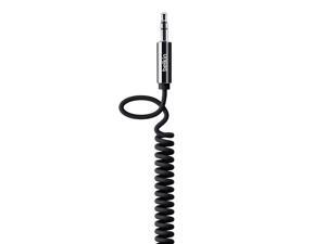 Belkin 6_Foot MIXIT Coiled Aux_Auxiliary Cable _Black_ Belkin 6_Foot MIXIT Coiled Aux_Auxiliary Cable _Black_