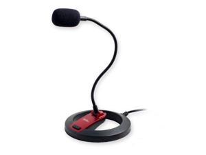 Connectland Goose Neck Tabletop Stereo Microphone with Stand Online Chat Recording Laptop Desktop PC CL_ME_606 Connectland Goose Neck Tabletop Stereo Microphone with Stand Online Chat Recording Laptop Desktop PC CL_ME_606