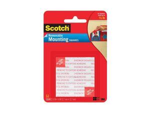 Scotch Foam Mounting Removable Squares, 1/2 x 1/2 Inch, 64 Squares 108SML 6PACK Scotch Foam Mounting Removable Squares, 1/2 x 1/2 Inch, 64 Squares 108SML 6PACK
