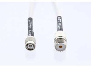 3FT TWB-240-PL259-SO239-3FT UHF PL259 Male to SO239 Female MPD Digital CNT-240 UHF Ham and CB RF Antenna Extension Cable