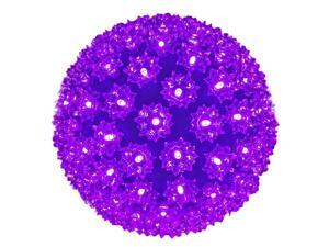 Novelty Lights 100 Light Outdoor Christmas LED Starlight Sphere, Purple, 10" Diameter