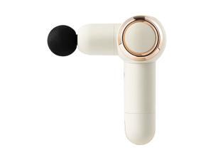VENTRAY home Multi-Angle Muscle Massager, Rotatable Handheld Massage Gun, Portable Body Massage Gun with 4 Massage Heads, Deep Tissue Percussion Electric Muscle Massage Device for Body Neck, White