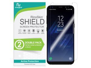 (2-Pack) RinoGear Screen Protector for Samsung Galaxy S8 Plus Case Friendly Samsung Galaxy S8 Plus Screen Protector Accessory Full Coverage Clear Film