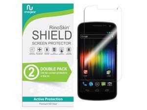 (2-Pack) RinoGear Screen Protector for Samsung Galaxy Nexus CDMA Case Friendly Samsung Galaxy Nexus CDMA Screen Protector Accessory Full Coverage Clear Film