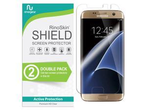 (2-Pack) RinoGear Screen Protector for Samsung Galaxy S7 Edge Case Friendly Samsung Galaxy S7 Edge Screen Protector Accessory Full Coverage Clear Film