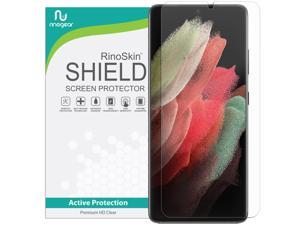 RinoGear Screen Protector for Samsung Galaxy S21 Ultra 5G (Fingerprint ID Compatible) Case Friendly Galaxy S21 Ultra Screen Protector Accessory Full Coverage Clear Film