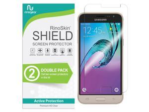 (2-Pack) RinoGear Screen Protector for Samsung Galaxy J3 / J3 V Case Friendly Samsung Galaxy J3 / J3 V Screen Protector Accessory Full Coverage Clear Film