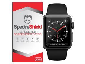 (6-Pack) Spectre Shield Screen Protector for Apple Watch 42mm Screen Protector iWatch Series 3 2 1 Case Friendly Accessories Flexible Full Coverage Clear TPU Film