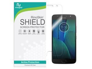 RinoGear Screen Protector for Motorola Moto G5S Plus Screen Protector Case Friendly Accessories Flexible Full Coverage Clear TPU Film