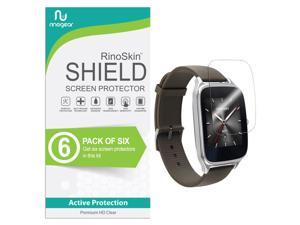 (6-Pack) RinoGear Asus Zenwatch 2 Screen Protector (1.63 inch) Case Friendly Accessories Flexible Full Coverage Clear TPU Film