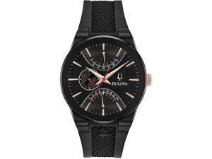 Bulova 98B321 Special Edition Latin Grammy 41mm Black Rubber Quartz Men's Watch Bulova 98B321 Special Edition Latin Grammy 41mm Black Rubber Quartz Men's Watch