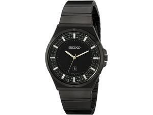 Seiko SXDG37 Crystal Accents 35.5mm Black Stainless Steel Quartz Women's Watch Seiko SXDG37 Crystal Accents 35.5mm Black Stainless Steel Quartz Women's Watch