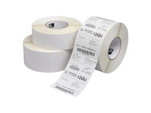 Compatible Zebra Label Rolls 2.25" x 1.25" Direct Thermal Zebra Z-Select 4000D - 2.25" Width x 1.25" Length - 12 / Roll Per Case - 2100 Labels/Roll - Paper, Acrylic - Direct Thermal - White - 10015341
