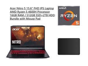 New Acer Nitro 5 15.6" FHD IPS 60Hz Display Laptop | AMD Ryzen 5 4600H Processor | NVIDIA GeForce GTX 1650 | 16GB RAM | 512GB SSD+2TB HDD | Backlit Keyboard | Windows 10 | Bundle with Mouse Pad New Acer Nitro 5 15.6" FHD IPS 60Hz Display Laptop | AMD Ryzen 5 4600H Processor | NVIDIA GeForce GTX 1650 | 16GB RAM | 512GB SSD+2TB HDD | Backlit Keyboard | Windows 10 | Bundle with Mouse Pad