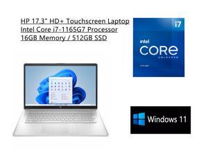 New HP 17.3" HD+ Touchscreen Laptop | 11th Gen Intel Core i7-1165G7 Processor | 16GB Memory | 512GB SSD | Intel Iris Xe Graphics  | Windows 11 Home | Silver