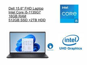 Dell Inspiron 15.6" FHD Touchscreen Anti-Glare LED Laptop | Intel Core i5-1135G7 Processor | 16GB RAM | 512GB SSD +2TB HDD | Intel UHD Graphics | Windows 11 Home