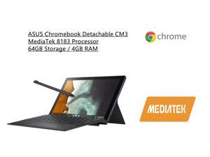 New ASUS Chromebook Detachable CM3 | 10.5" Touchscreen WUXGA 16:10 Display| MediaTek 8183 Processor | 64GB Storage| 4GB RAM | Garaged USI Stylus| Chrome OS | Black