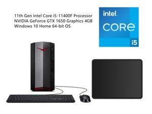 Acer Nitro Premium Gaming Desktop | 11th Gen Intel Core i5-11400F 6-Core | 16GB RAM | 512GB SSD | NVIDIA GeForce GTX 1650 | WiFi 6 | HDMI | USB-C | Windows 10 | with Mouse Pad Bundle