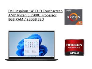New Dell Inspiron 7000 14 FHD 2in1 Touchscreen Laptop  AMD Ryzen 5 5500U Processor  8GB RAM  256GB SSD  Backlit Keyboard  Fingerprint Reader  Windows 10 Home  Blue