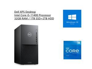 Dell XPS Desktop | Intel Core i5-11400 Processor | Integrated Intel UHD Graphics 730 | 32GB RAM | 1TB SSD+2TB HDD | Windows 10 Home
