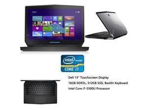 Dell Alienware 13" QHD 2560 x 1440 Touchscreen Flagship Gaming Laptop PC| Intel Core i7-5500U| NVIDIA GeForce GTX 860 2GB| 16GB RAM| 512GB SSD| Metal Reinforced Keyboard| Windows 10