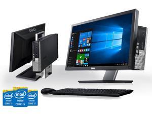 Doppio schermo Dell Desktop Tower PC e TFT Computer con Windows 10 & Wifi & 8GB 