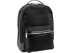 McKlein USA 18555 15 in. Parker Nylon Dual Compartment Laptop Backpack, Black