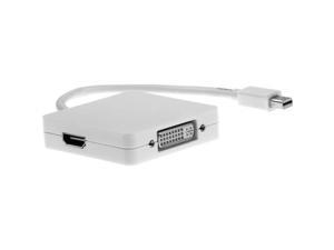 Rocstor Mini Displayport to HDMI Adapter - DVI/HDMI/DP Adapter 3in1 Adapter (YMDHDD-WH)