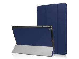 iPad 9.7 inch 2017, 2018 Case, Slim Lightweight Smart Case Trifold Stand with Auto Sleep/Wake Function, Microfiber Lining, Hard Frame - Blue iPad 9.7 inch 2017, 2018 Case, Slim Lightweight Smart Case Trifold Stand with Auto Sleep/Wake Function, Microfiber Lining, Hard Frame - Blue
