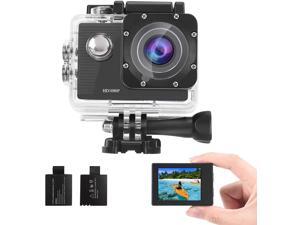GBB Waterproof HD Action Camera 12MP 1080P Full 170° Wide Angle gopro Sport Camera 4 x Digital Zoom with 2 Batteries-Silver GBB Waterproof HD Action Camera 12MP 1080P Full 170° Wide Angle gopro Sport Camera 4 x Digital Zoom with 2 Batteries-Silver