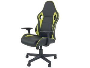 ViscoLogic Lotus Ergonomic Gaming Racing Styled Office Chair (Black & Yellow)