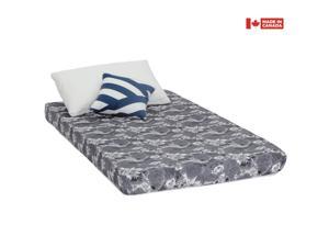 ViscoLogic ECONO Flip able Reversible Foam Mattress with Cover (Twin) Good for Bunk Bed, Trundle, Guest Bed and Caravan Bed