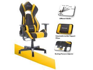ViscoLogic Cayenne M3 Ergonomic High-Back, 2D Armrest, Reclining Sports Styled Home Office PC Racing Gaming Chair (Black & Yellow)) ViscoLogic Cayenne M3 Ergonomic High-Back, 2D Armrest, Reclining Sports Styled Home Office PC Racing Gaming Chair (Black & Yellow))