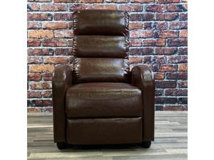ViscoLogic  EuroLuxe Manual Accent Recliner Chair (Brown)