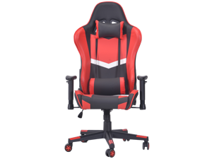 ViscoLogic GT3 X Series Ergonomic Premium Swivel Adjustable Reclining Home Office Computer Gaming Chair (Black-Red-White) ViscoLogic GT3 X Series Ergonomic Premium Swivel Adjustable Reclining Home Office Computer Gaming Chair (Black-Red-White)