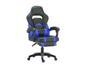ViscoLogic Supra Ergonomic High Back Sports Style Home Office Gaming chair with Footrest (Black & Blue) ViscoLogic Supra Ergonomic High Back Sports Style Home Office Gaming chair with Footrest (Black & Blue)