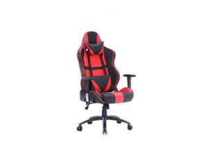 ViscoLogic METALLIC Ergonomic Racing Entertainment Computer Chair with Pillows Recliner Swivel Rocker Headrest and Lumbar Tilt Gaming Chair (Black Red) ViscoLogic METALLIC Ergonomic Racing Entertainment Computer Chair with Pillows Recliner Swivel Rocker Headrest and Lumbar Tilt Gaming Chair (Black Red)