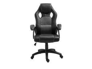 ViscoLogic MAZE Gaming Racing Style Swivel Home Office Computer Desk Chair (Black)