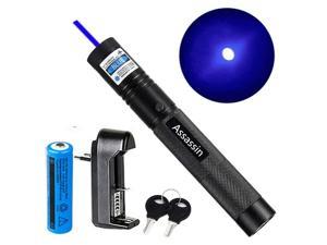 500Miles Blue Violet Laser Pointer 405nm Lazer Pen Beam 18650 Battery Charger
