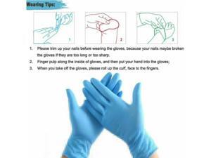 W.zz Disposable white gloves Nitrile Gloves by catering housework 50 pairs protective latex gloves Food commercial use work tattoo rubber