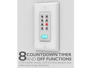 Digital In Wall Switch Gang Countdown Programmable Timer Auto Bathroom Fan Light Digital In Wall Switch Gang Countdown Programmable Timer Auto Bathroom Fan Light