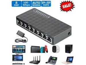 New 10/100 Mbps 8 Port Fast Ethernet LAN Desktop RJ45 Network Switch Hub Adapter New 10/100 Mbps 8 Port Fast Ethernet LAN Desktop RJ45 Network Switch Hub Adapter