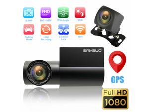 Wifi Dual Lens Dash Cam 1080P Front & Rear 360° Rotated Car Camera G-Sensor GPS Wifi Dual Lens Dash Cam 1080P Front & Rear 360° Rotated Car Camera G-Sensor GPS
